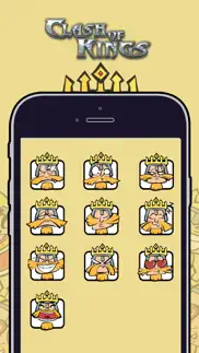 clash of kings sticker pack iphone capturas de pantalla 2