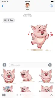 pig - stickers for imessage iphone images 1