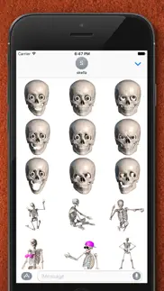 skelly stickers: skulls and skeletons айфон картинки 2