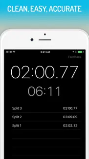 split - stopwatch widget iPhone Captures Décran 1