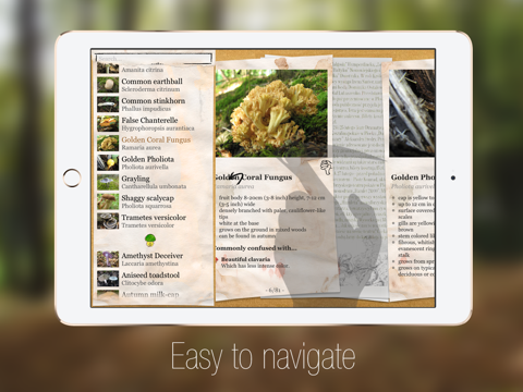 le guide des champignons pro iPad Captures Décran 4