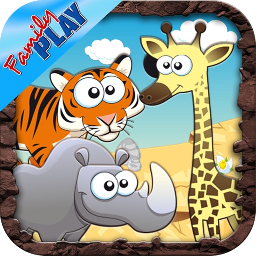 Safari Animals Preschool First Word Learning Game app reviews download