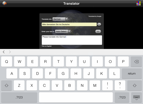 traducteur de langues iPad Captures Décran 2