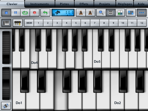 music studio iPad Captures Décran 1