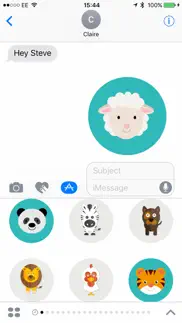 sticker zoo for imessage iphone capturas de pantalla 3