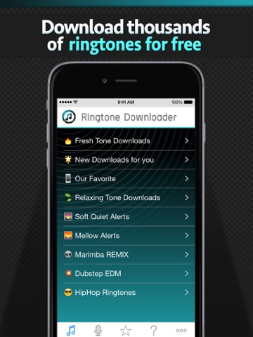 free ringtone downloader - download the best ringtones iPad Captures Décran 1