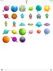 alien planets - stickers for imessage ipad images 2