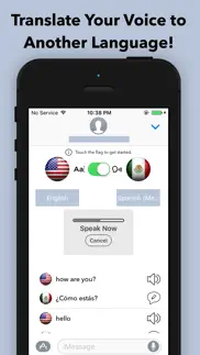 speech and text translator for imessage iPhone Captures Décran 2