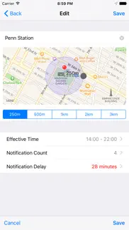 igeoalarmfree - battery friendly location alarm iPhone Captures Décran 2