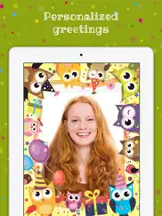 birthday cards free: happy birthday photo frame, gift cards & invitation maker ipad images 2