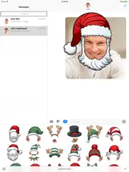santa hat - stickers for imessage ipad images 2