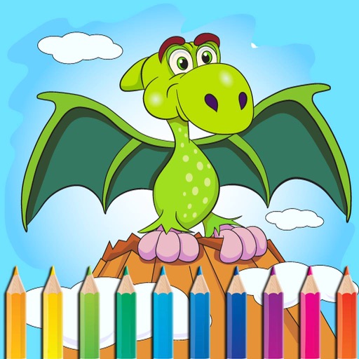 Dinosaur Coloring Book All Pages Free For Kids HD app reviews download