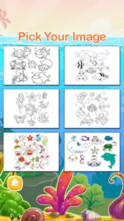 sea animals coloring pages for preschool and kindergarten hd free iphone images 3