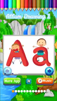 abc coloring alphabet learn paint for toddler kids iphone images 1
