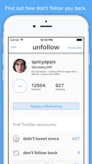 unfollow for twitter - no ads iphone images 1