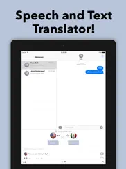 speech and text translator for imessage iPad Captures Décran 1