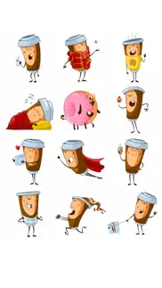 hi coffee! imessage stickers for coffee lovers iphone images 1