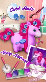 pony sisters hair salon 2 - pet horse makeover fun iphone images 3