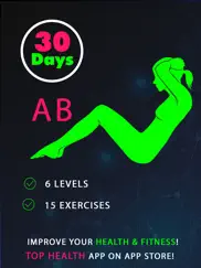 30 day ab fitness challenges ~ daily workout ipad images 1