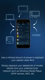 mcplayer wireless upnp video player for iphone, stream movies on hd tv iphone resimleri 2
