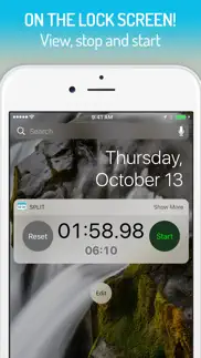 split - stopwatch widget iPhone Captures Décran 2