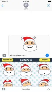 santamojis - add cool santa emojis to messages iphone images 1