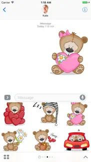 teddy bear - stickers for imessage iphone images 1