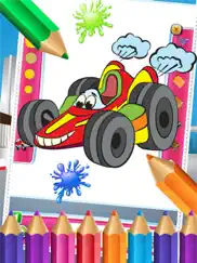 car in city coloring book world paint and draw game for kids ipad images 3