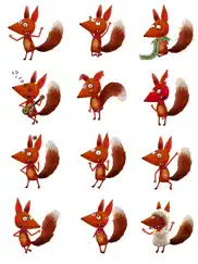 little fox stickers айпад изображения 1