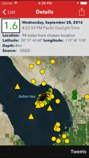earthquake lite - realtime tracking app iphone images 3