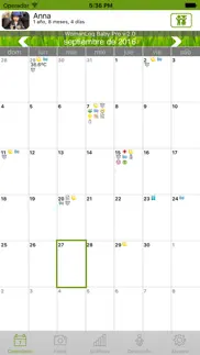 calendario womanlog baby pro iphone capturas de pantalla 1