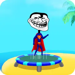 trampoline backflip - diving madness man games logo, reviews