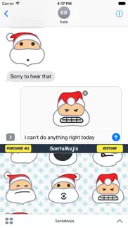 santamojis - add cool santa emojis to messages iphone images 3