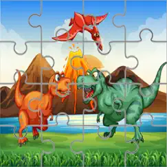 dino puzzle jigsaw dinosaur games for kid toddlers logo, reviews