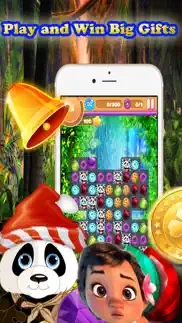 cute panda jungle match puzzle game for christmas iphone images 1