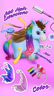 pony sisters hair salon 2 - pet horse makeover fun iphone images 4