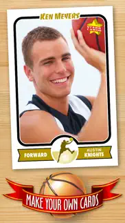 basketball card maker (ad free) - make your own custom basketball cards with starr cards iphone images 1