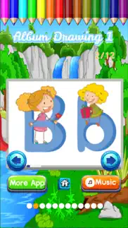 abc coloring alphabet learn paint for toddler kids iphone images 3