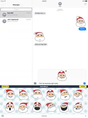 santamojis - add cool santa emojis to messages ipad images 3