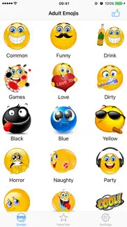 adult emojis icons pro - naughty emoji faces stickers keyboard emoticons for texting iPhone Captures Décran 3