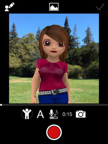 mon avatar parlant iPad Captures Décran 1