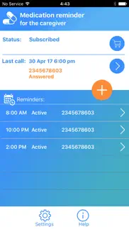 medication call reminder for the caregiver iphone images 1