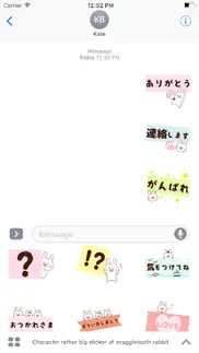 デカ文字マステ風〜出っ歯うさぎ iphone images 1