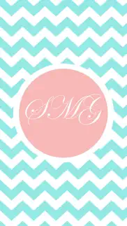 girly monogram wallpapers - cute colorful themes iphone images 1