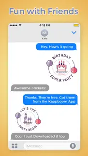 birthday party stickers by kappboom iphone images 2
