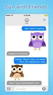 cute owl stickers by kappboom iphone images 2