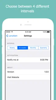 lensalert - contact lens reminder and tracker iphone images 3
