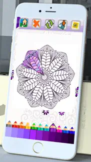 mandala coloring book adults calm color therapy iphone images 3