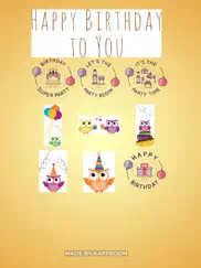 birthday party stickers by kappboom ipad images 1