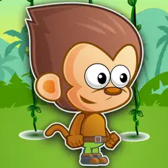 cute monkey jumping logo, reviews